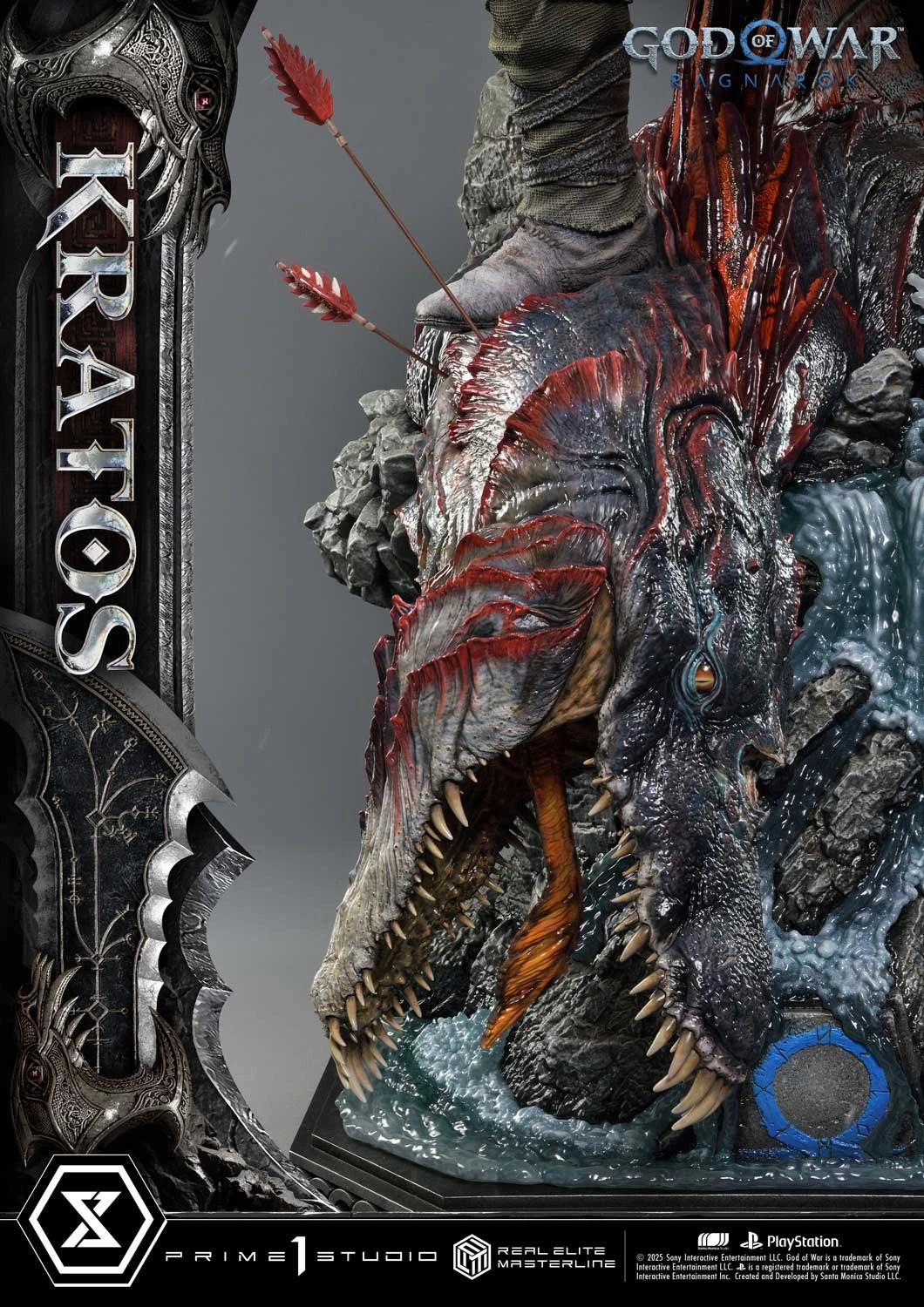 Preventa Resina Kratos Figura God of War "Ragnarok" Prime 1 (Licencia) Estudio