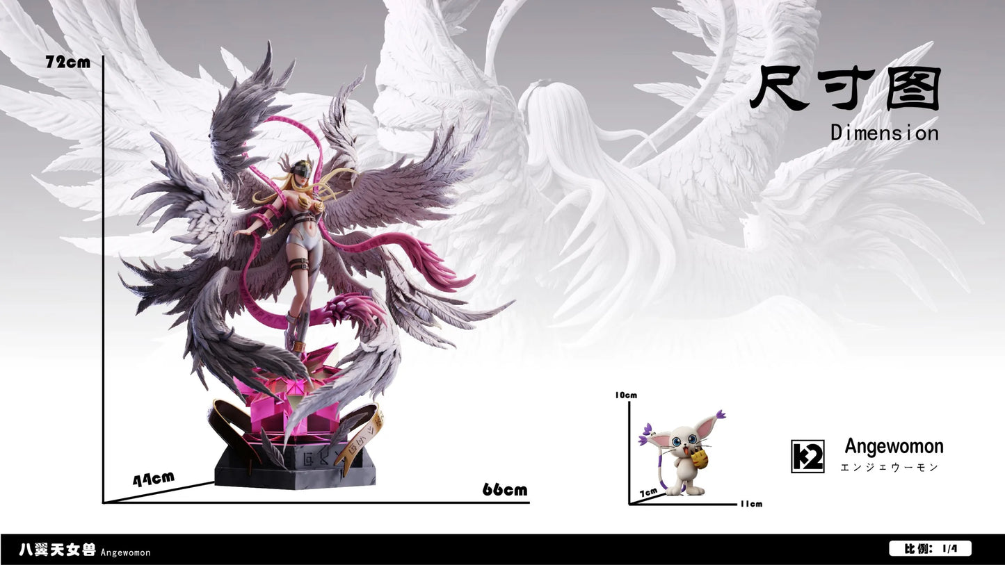 Preventa Resina Angewomon Figura Digimon K2 Estudio