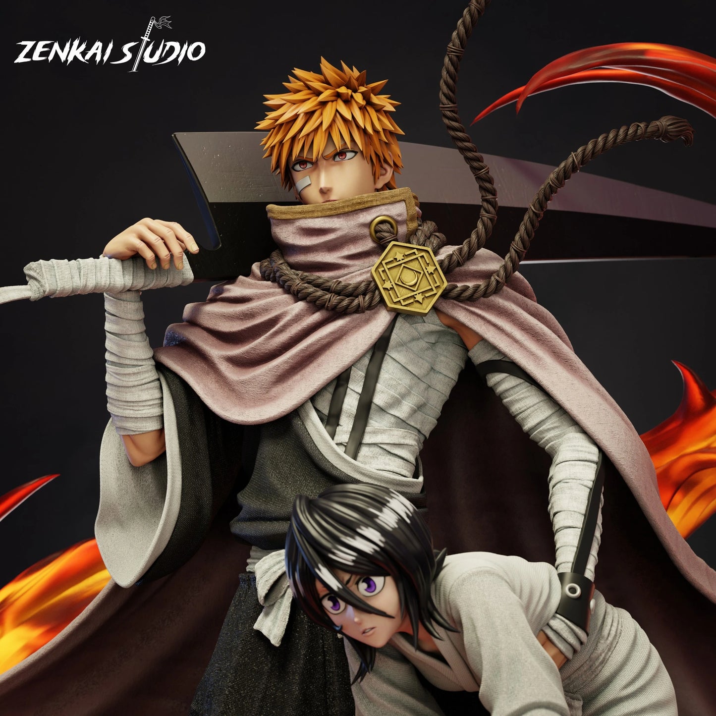 Preventa Resina Kurosaki Ichigo Figura Bleach Zenkai  Estudio