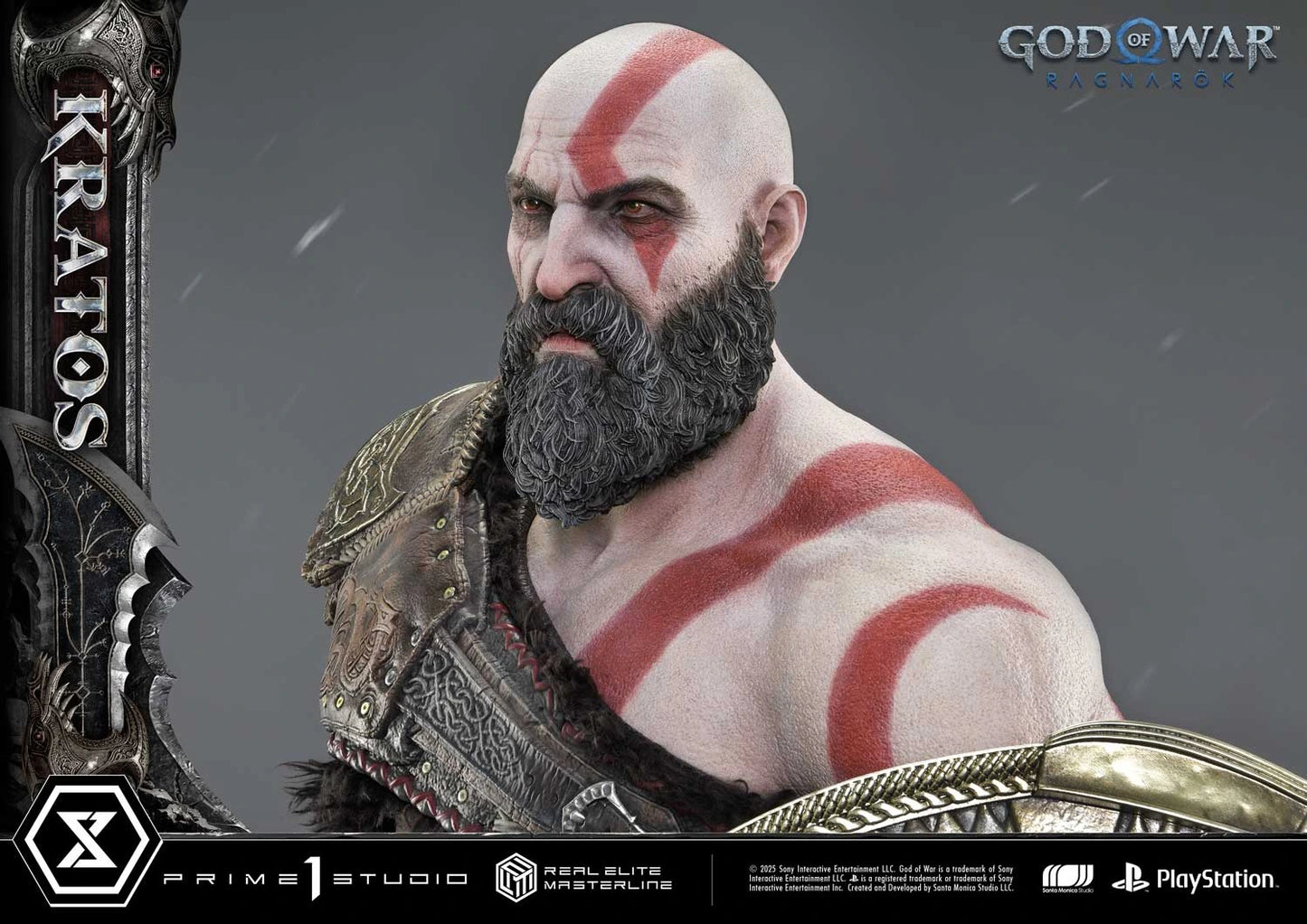 Preventa Resina Kratos Figura God of War "Ragnarok" Prime 1 (Licencia) Estudio