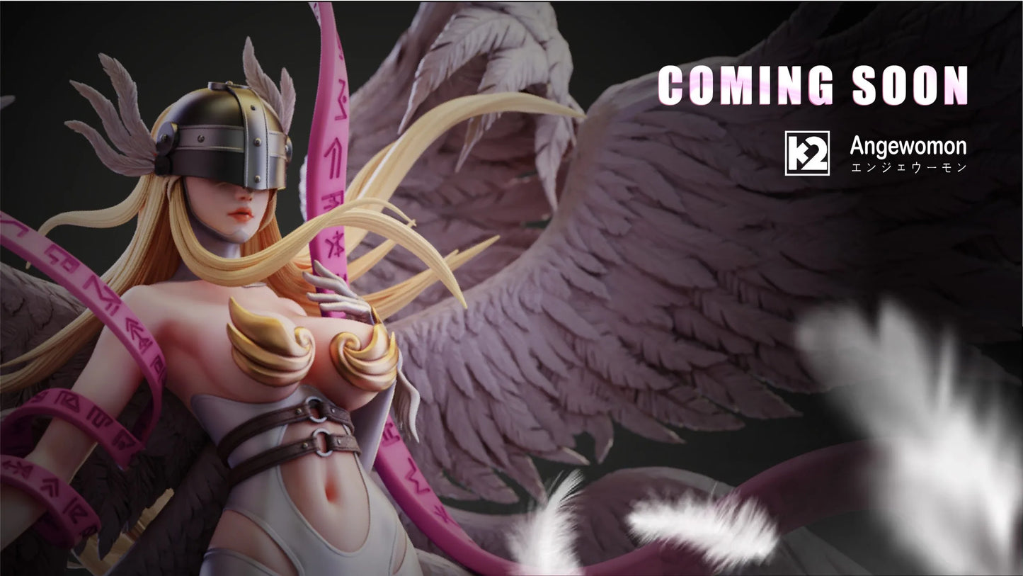 Preventa Resina Angewomon Figura Digimon K2 Estudio