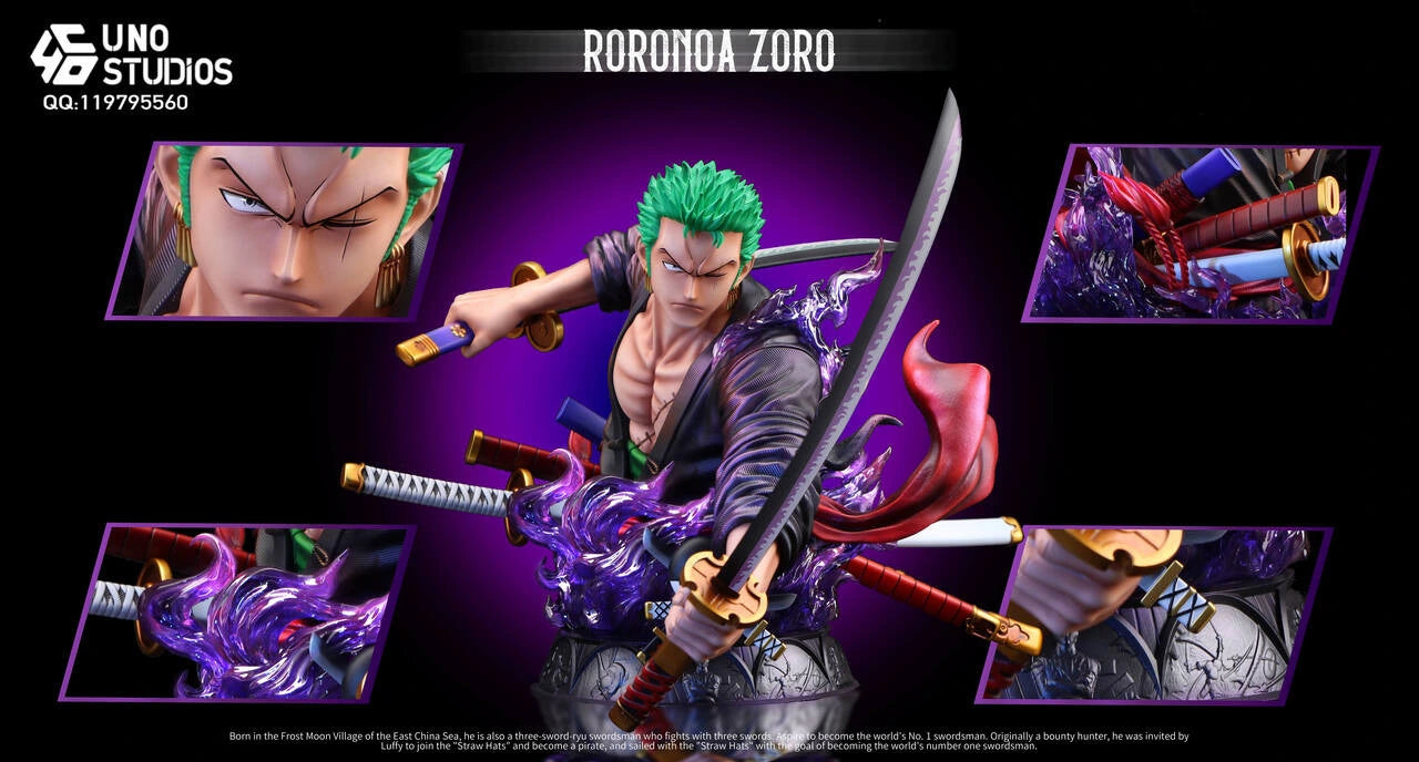 Preventa Resina Roronoa Zoro Figura One Piece UNO  Estudio