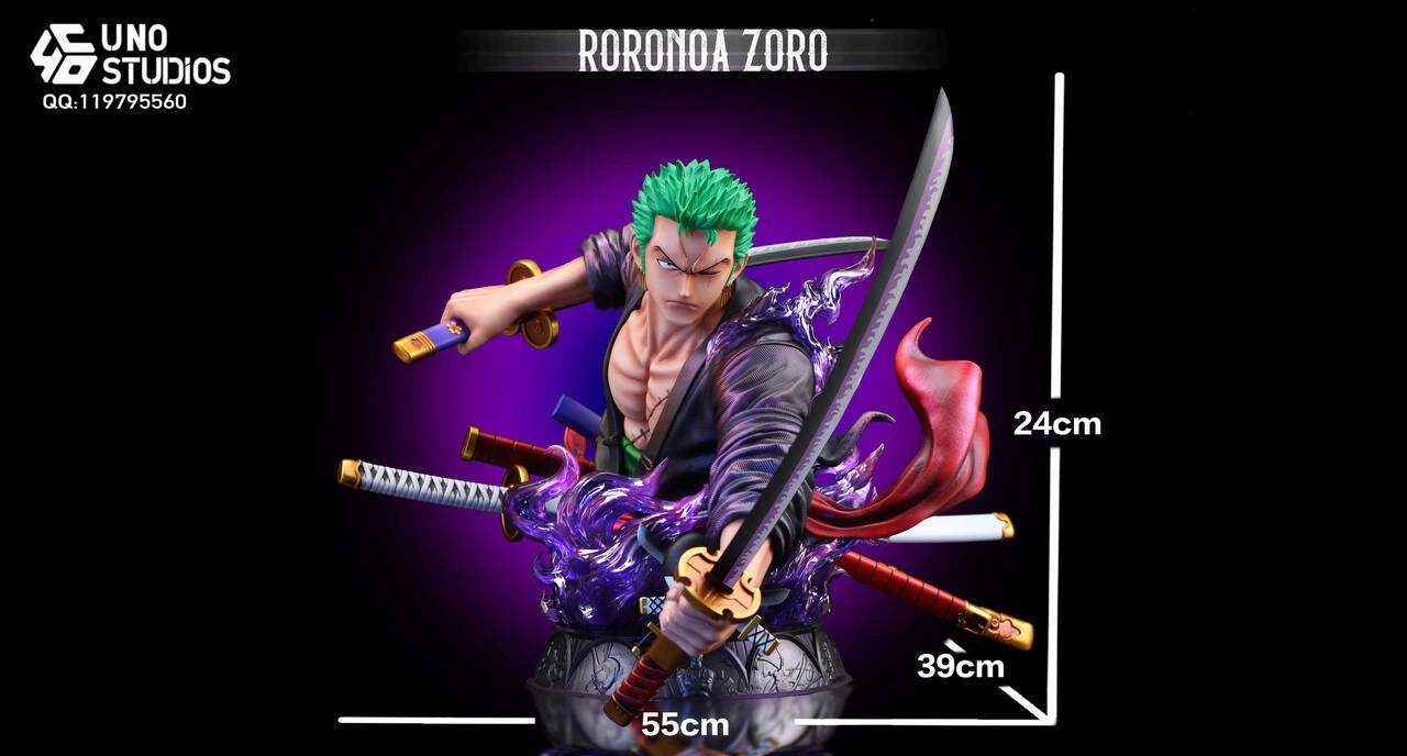 Preventa Resina Roronoa Zoro Figura One Piece UNO  Estudio