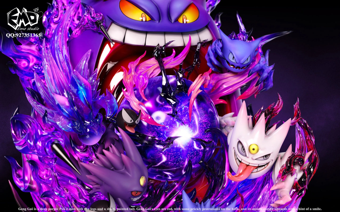 Preventa Resina Gengar Figura Pokémon EMO Estudio