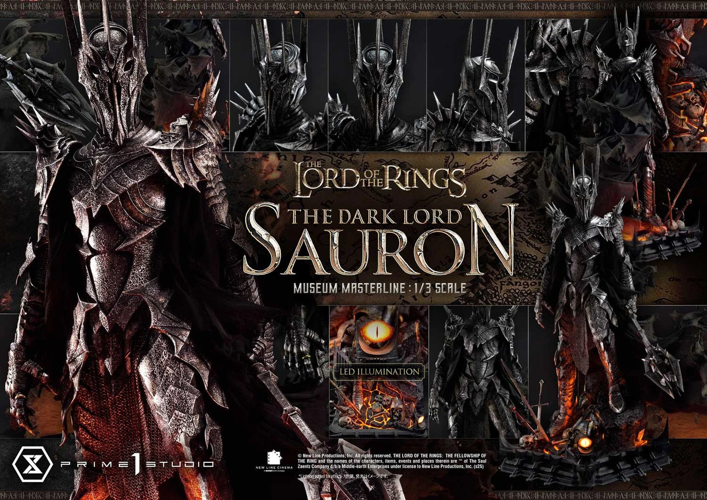 Preventa Resina Sauron Figura The Lord Of The Rings Prime 1 (Licencia) Estudio