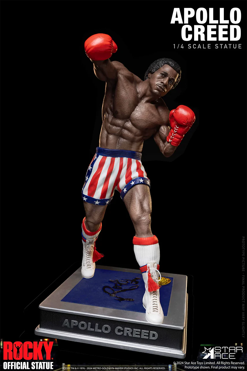 Preventa Resina Apollo Creed Figura Rocky Star Ace (Licencia) Estudio