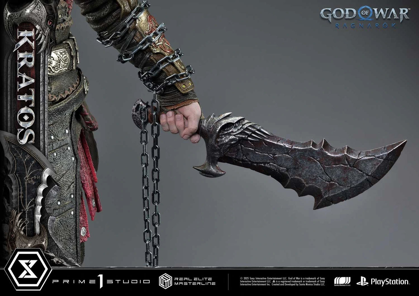 Preventa Resina Kratos Figura God of War "Ragnarok" Prime 1 (Licencia) Estudio