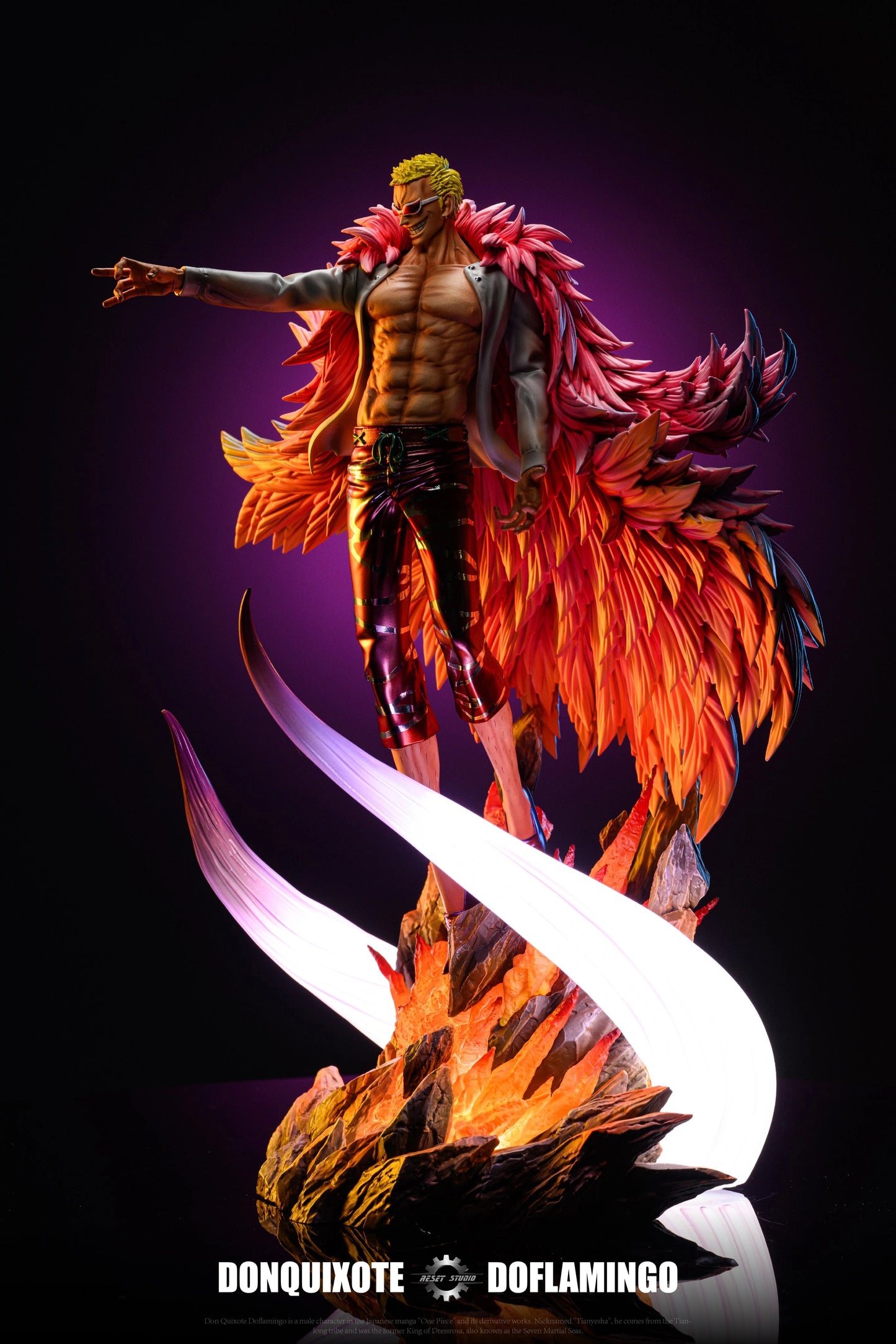 Preventa Resina Donquixote Doflamingo Figura One Piece Reset  Estudio