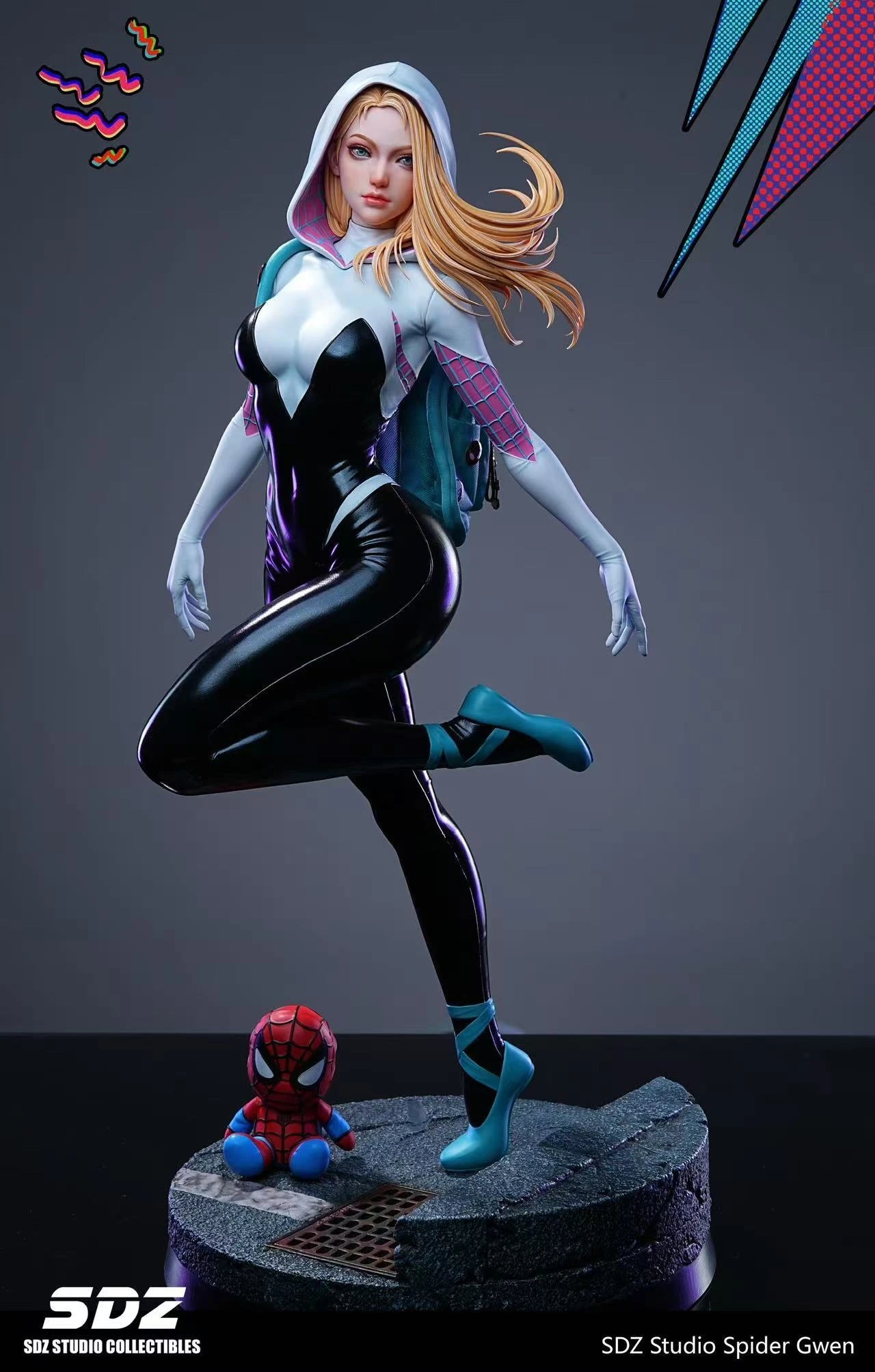 Preventa Resina Spider-Gwen Figura Marvel Comics SDZ Estudio