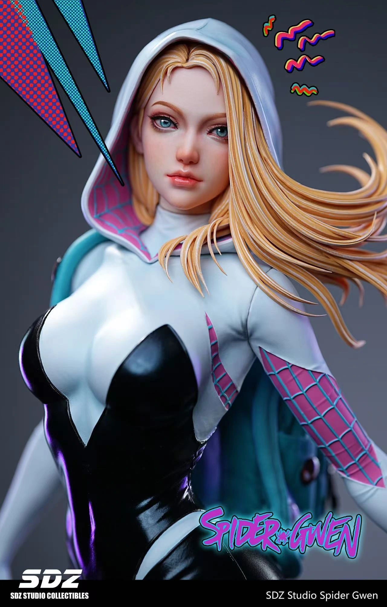 Preventa Resina Spider-Gwen Figura Marvel Comics SDZ Estudio