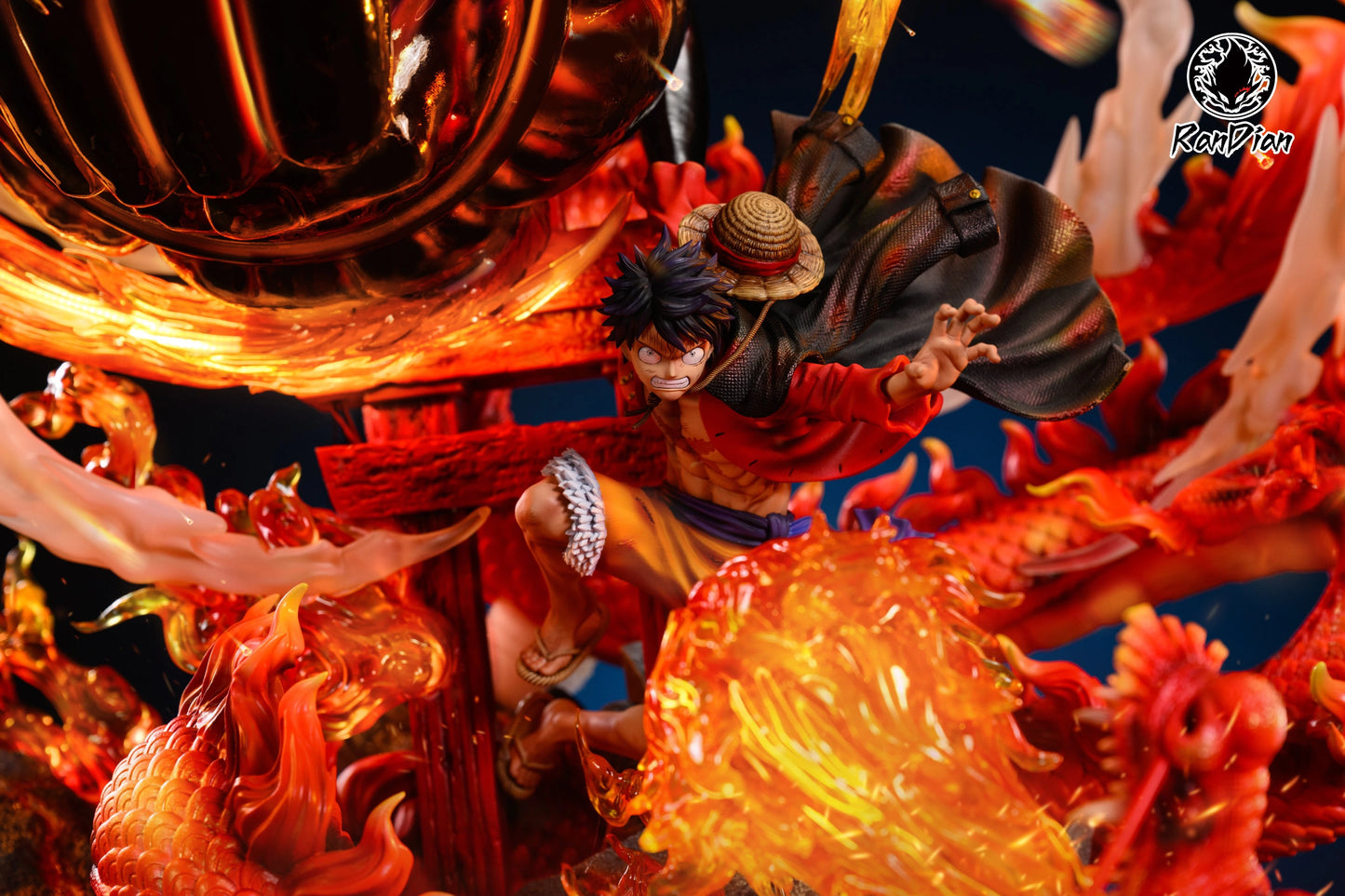 Preventa Resina Luffy vs Kaido  Figura One Piece RanDian Estudio