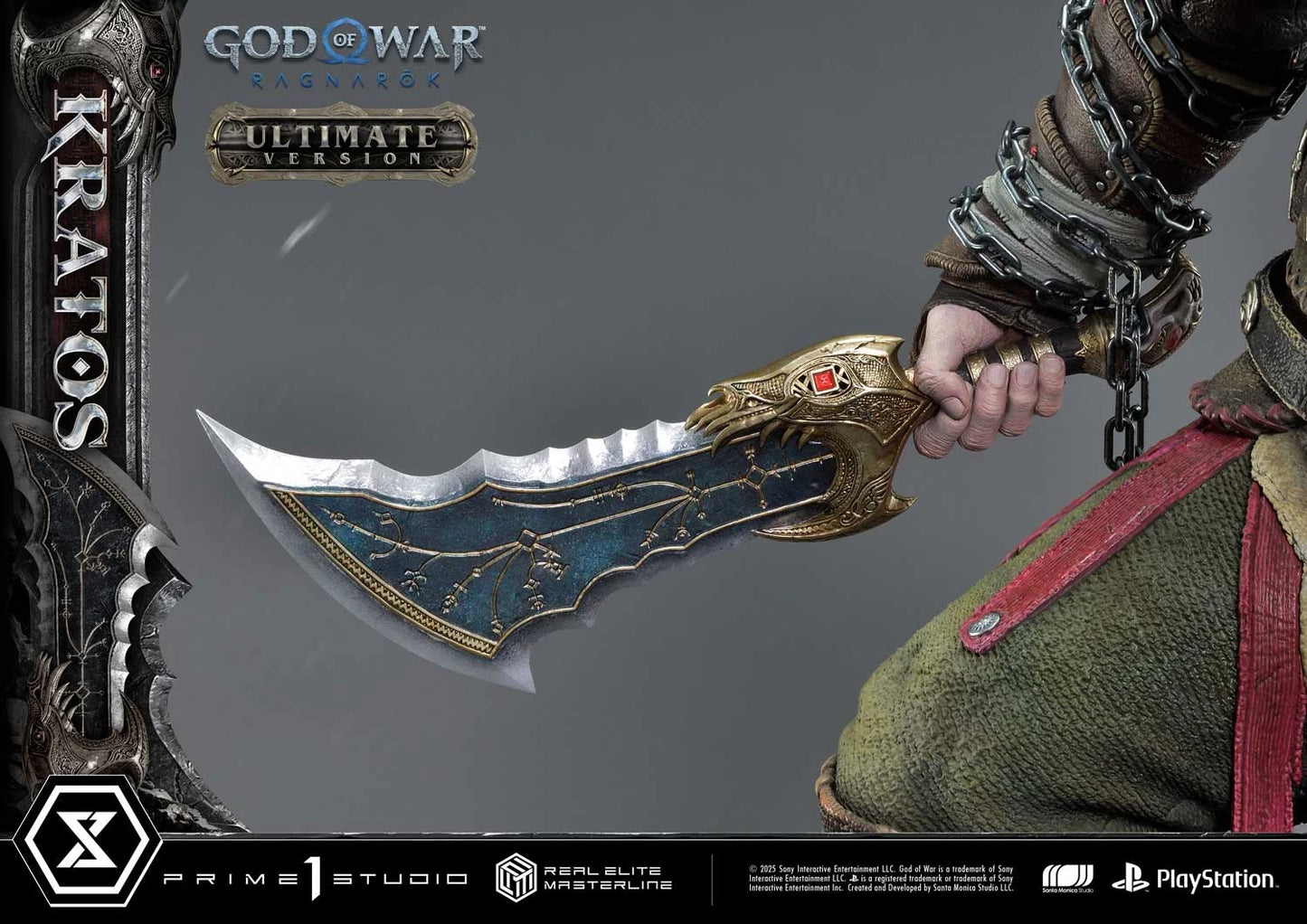 Preventa Resina Kratos Figura God of War "Ragnarok" Prime 1 (Licencia) Estudio