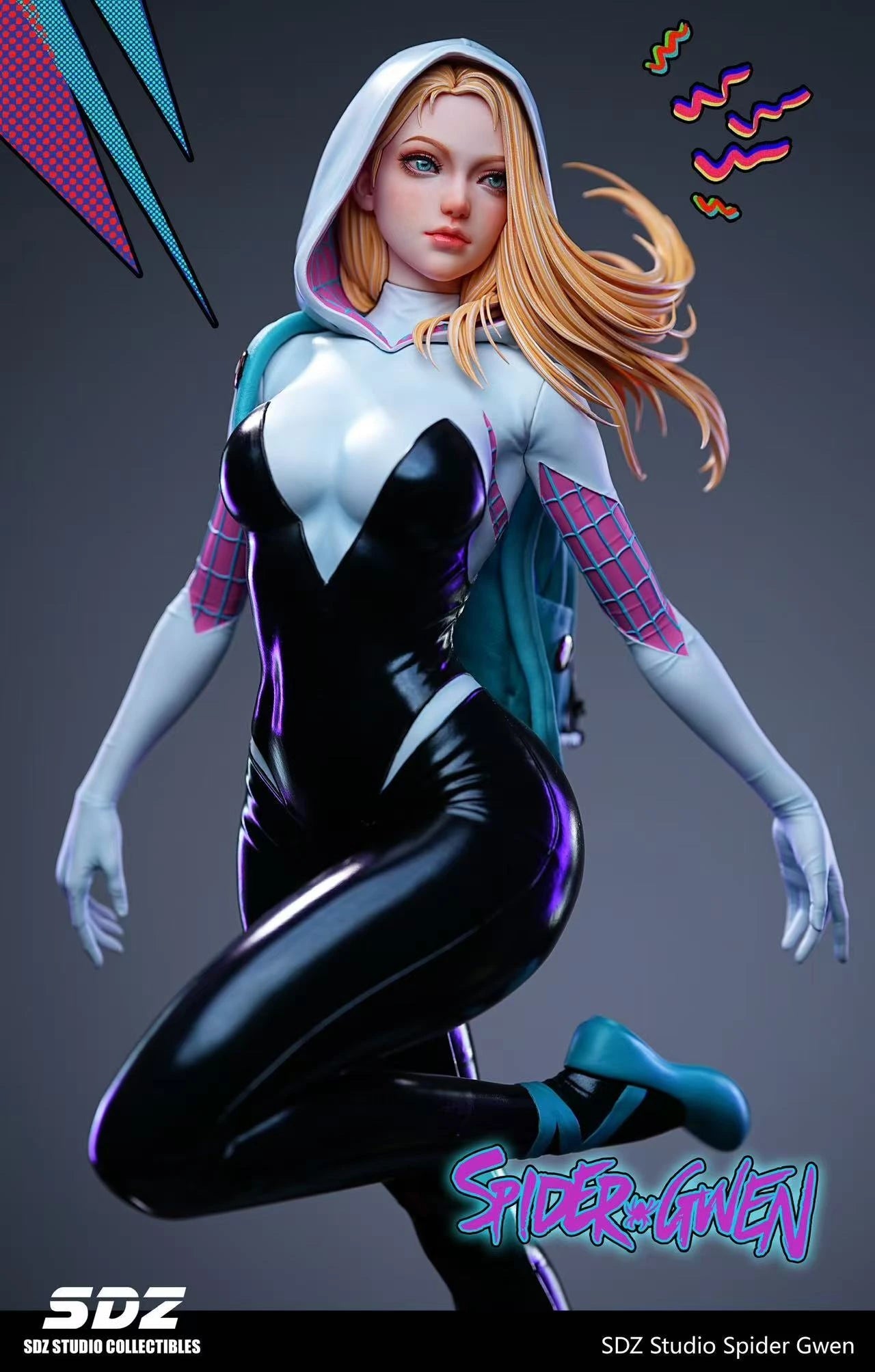 Preventa Resina Spider-Gwen Figura Marvel Comics SDZ Estudio