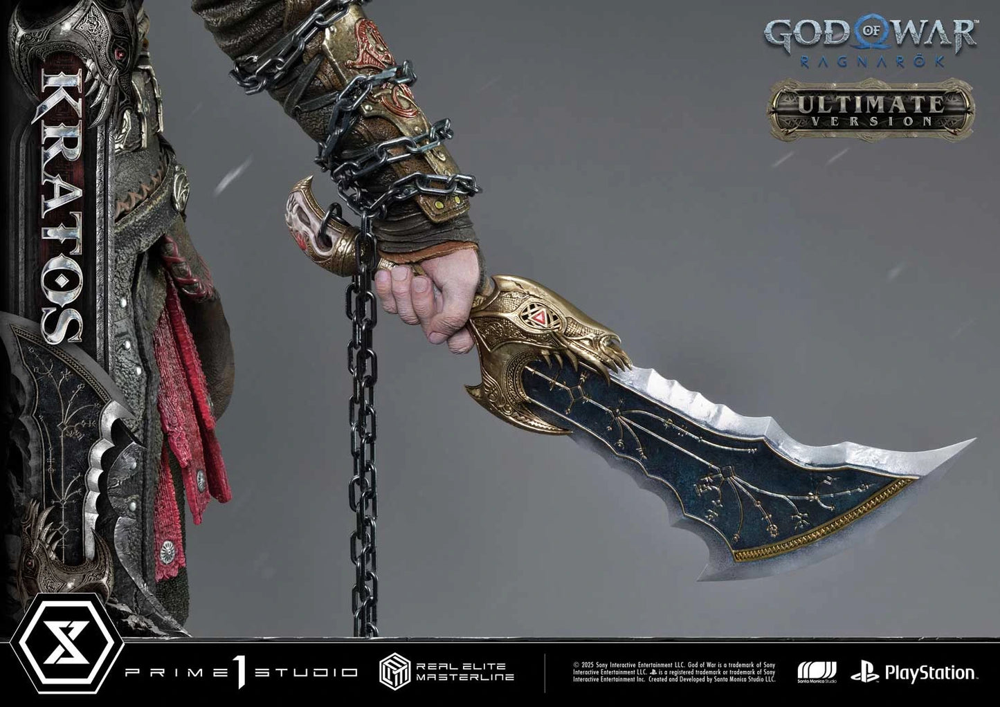 Preventa Resina Kratos Figura God of War "Ragnarok" Prime 1 (Licencia) Estudio