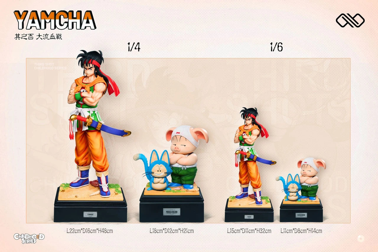 Preventa Resina Yamcha & Oolong & Pura Figura Dragon Ball Infinite Studio  Estudio