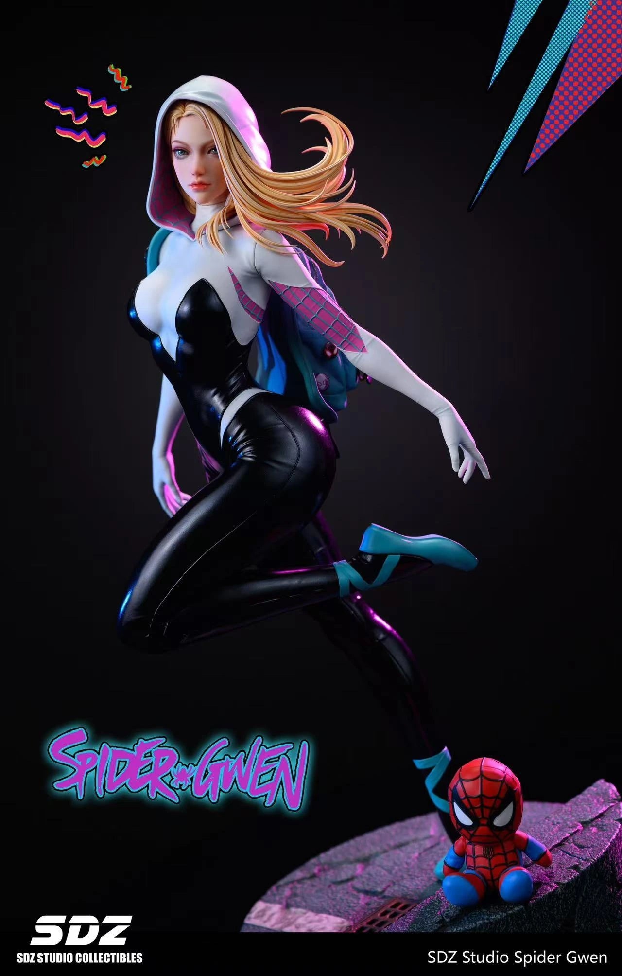 Preventa Resina Spider-Gwen Figura Marvel Comics SDZ Estudio