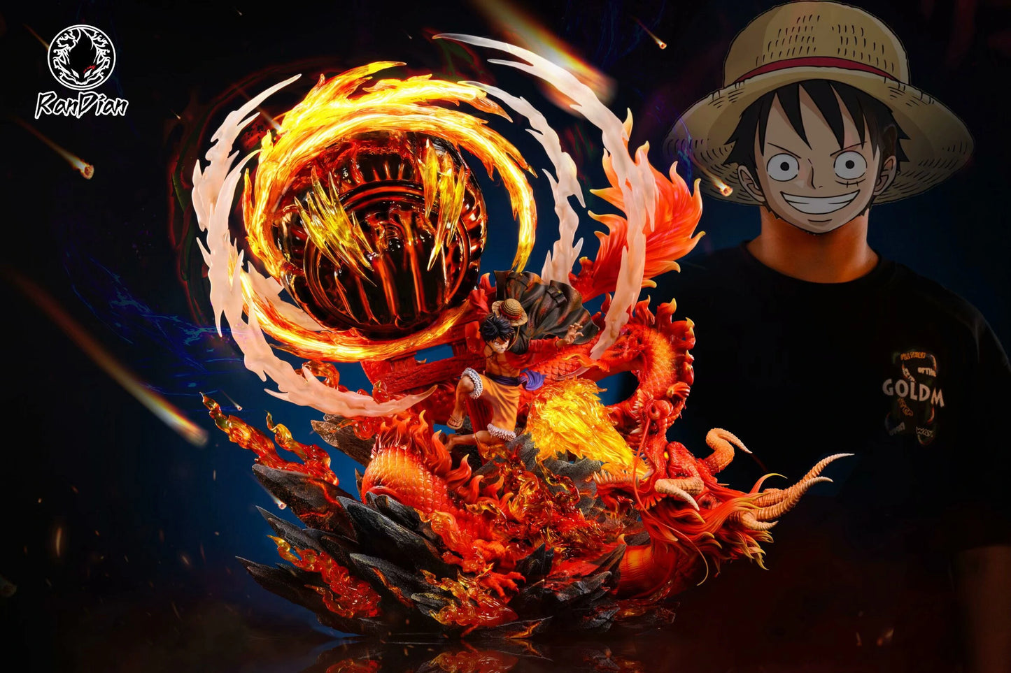 Preventa Resina Luffy vs Kaido  Figura One Piece RanDian Estudio