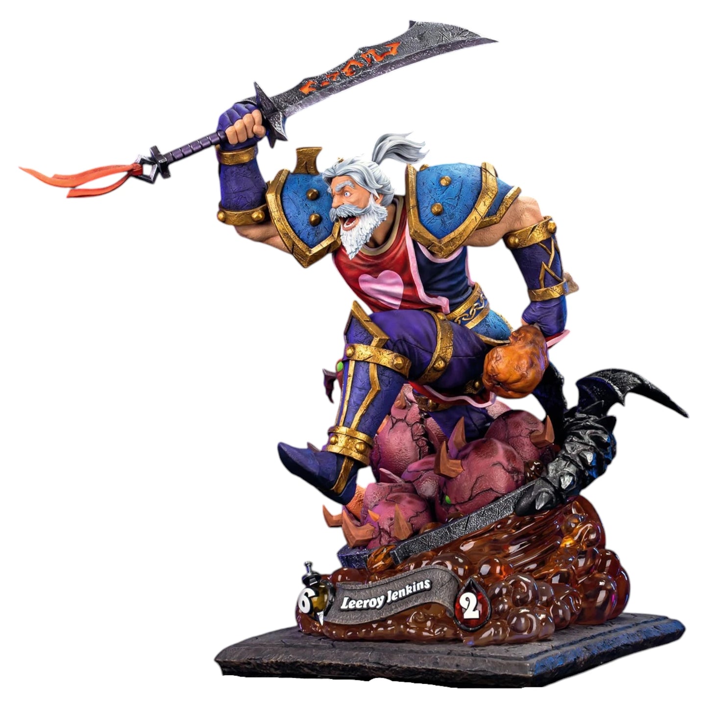 Preventa Resina Leeroy Jenkis Figura World of Warcraft Hex Collectibles (Licencia) Estudio