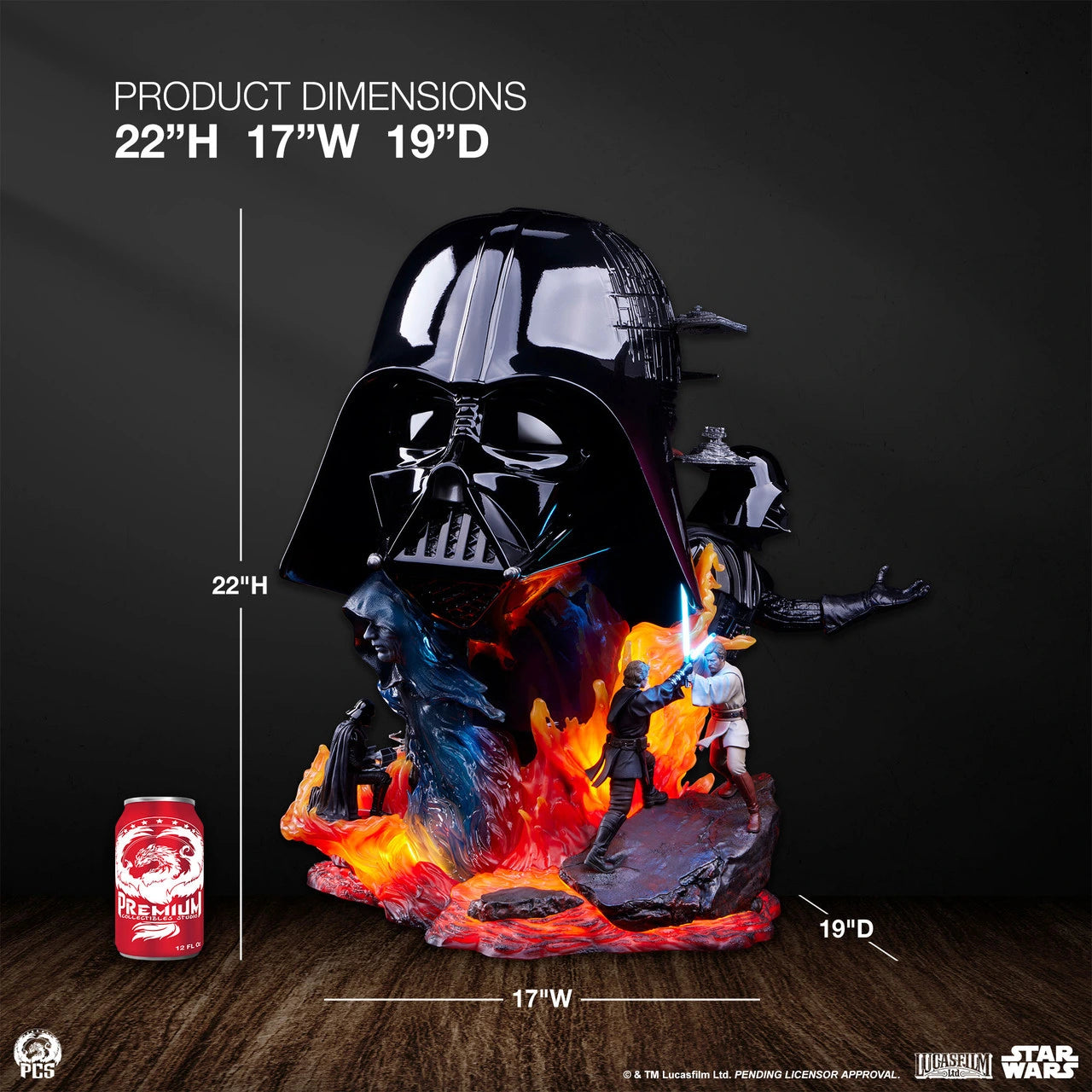 Preventa Resina Darth Vader Figura Star Wars  PCS (Licencia) Estudio