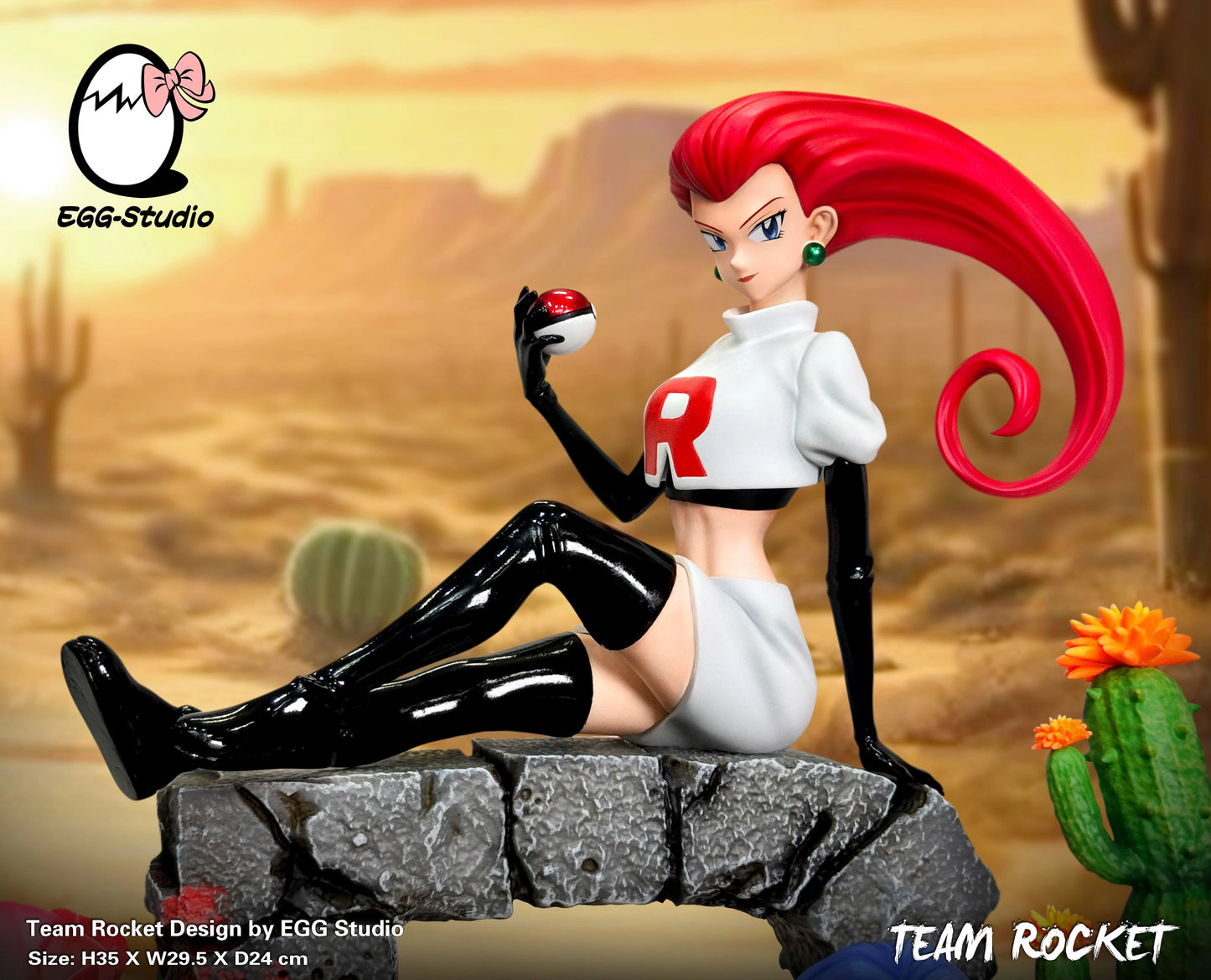 Preventa Resina Equipo Rocket Figura Pokémon EGG Estudio