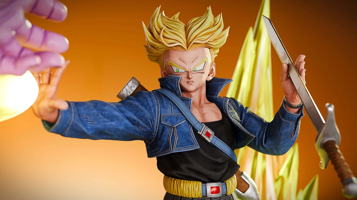 Preventa Resina Trunks vs King Cold Figura Dragon Ball KD Estudio