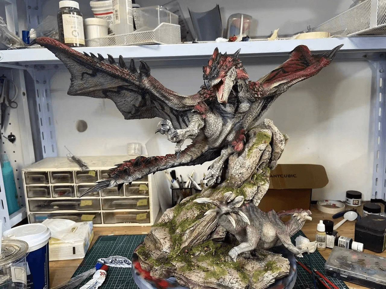 Preventa Resina Rathalos Figura Monster Hunter Dragon Frontier Estudio