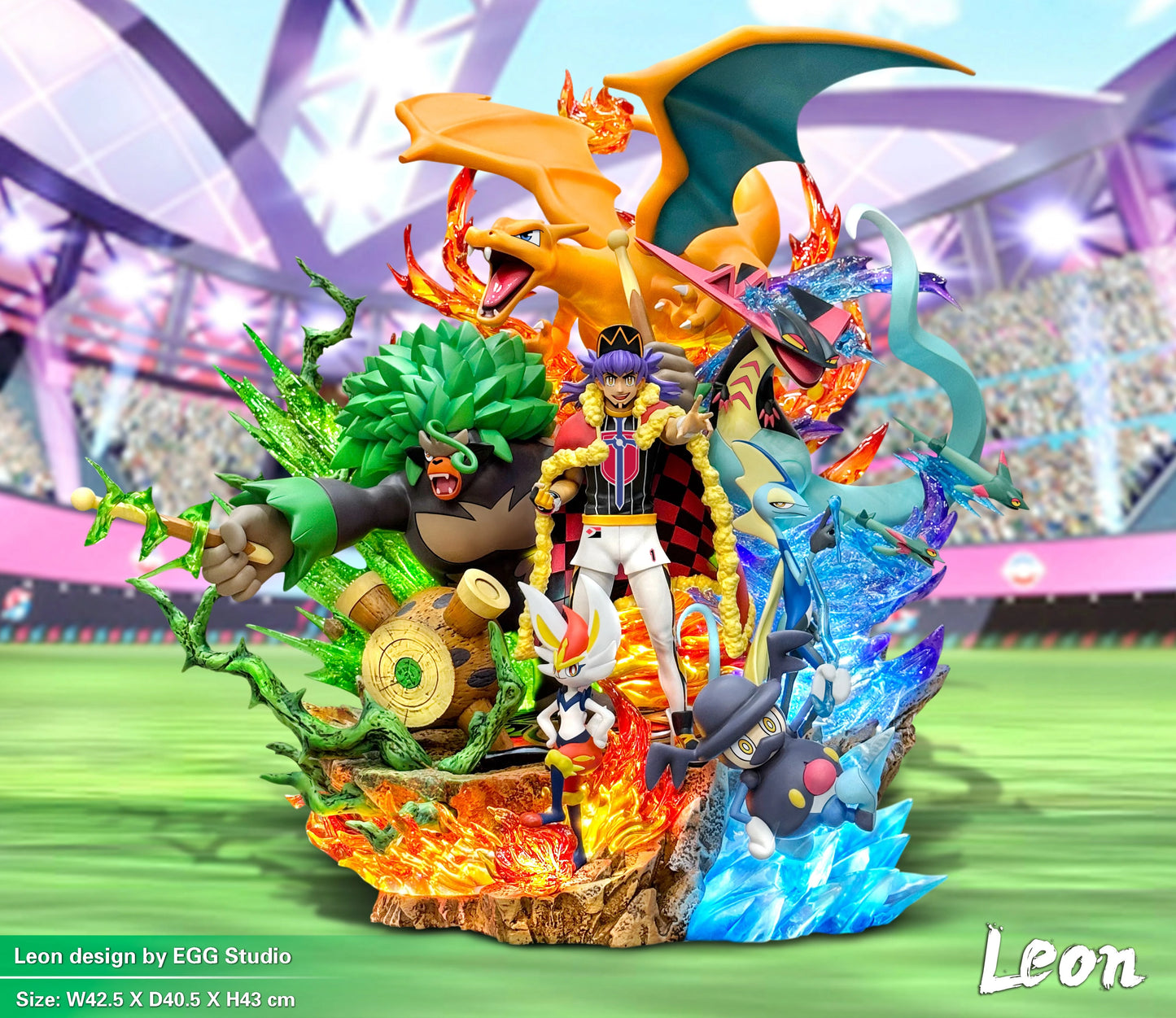 Preventa Resina Leon Figura Pokémon EGG Estudio