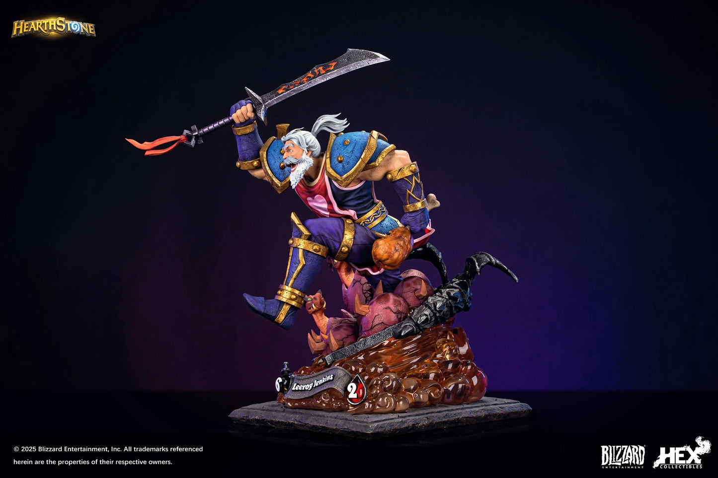 Preventa Resina Leeroy Jenkis Figura World of Warcraft Hex Collectibles (Licencia) Estudio