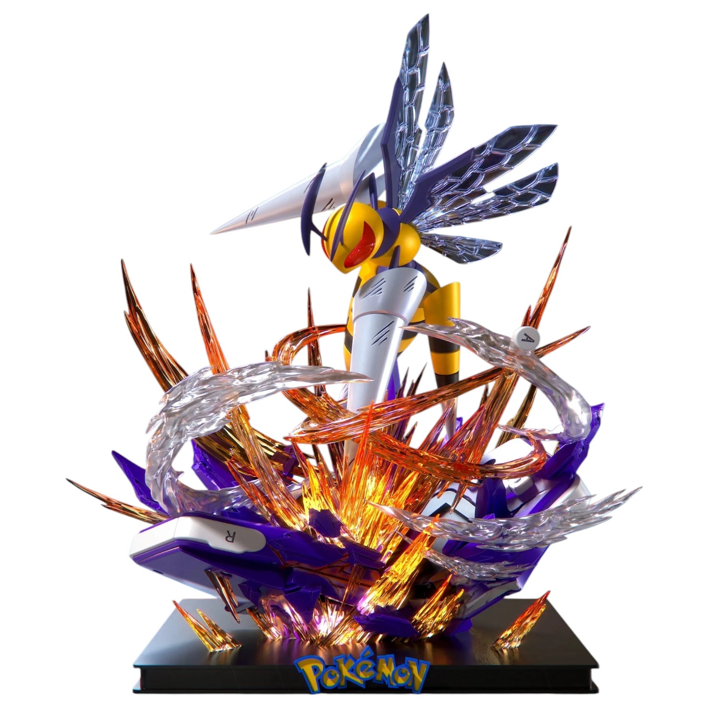 Preventa Resina Mega Beedrill Figura Pokémon Cybera Estudio