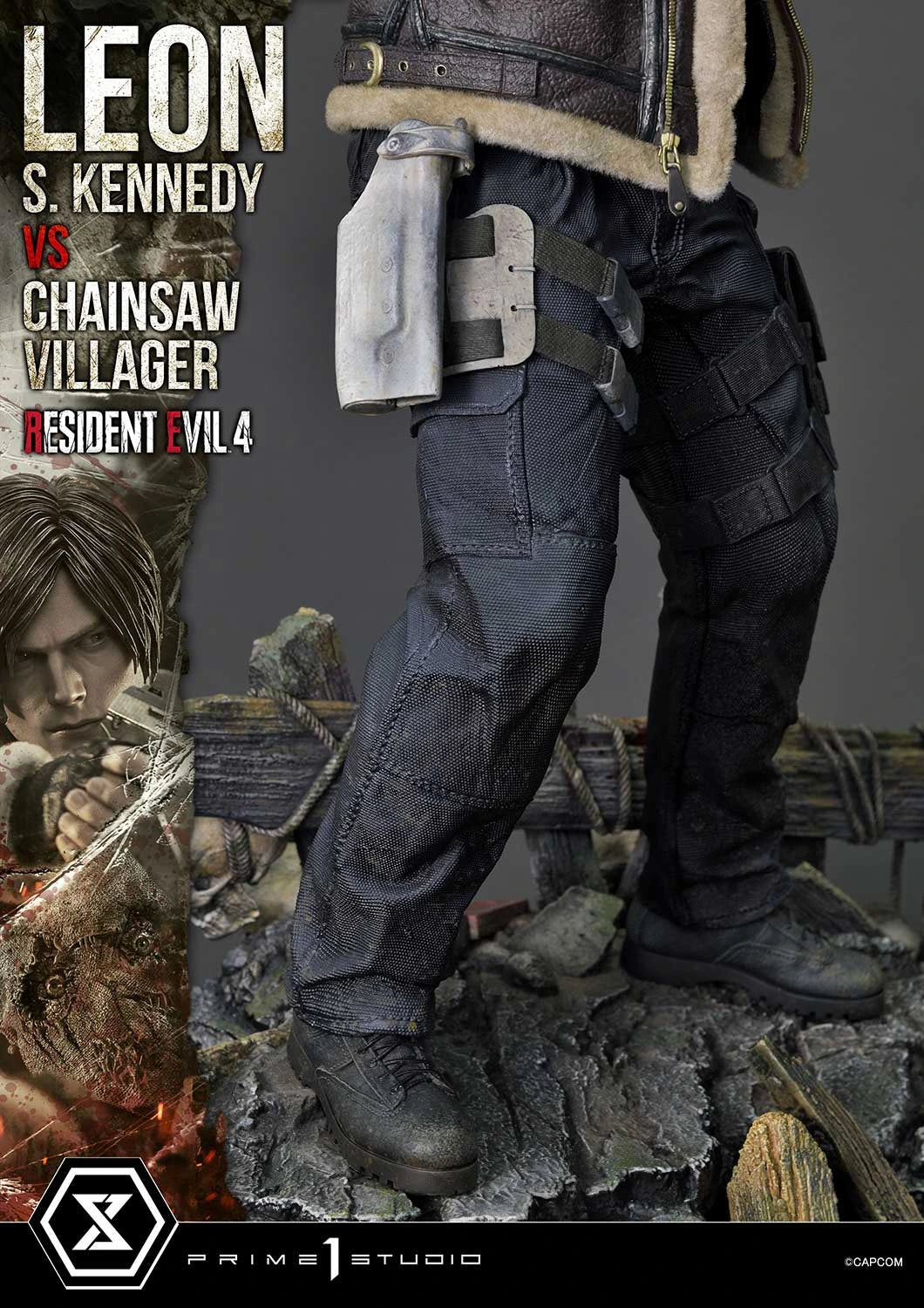 Preventa Resina Leon S. kennedy vs Doctor Salvador Figura Resident Evil 4 Prime 1 (Licencia) Estudio