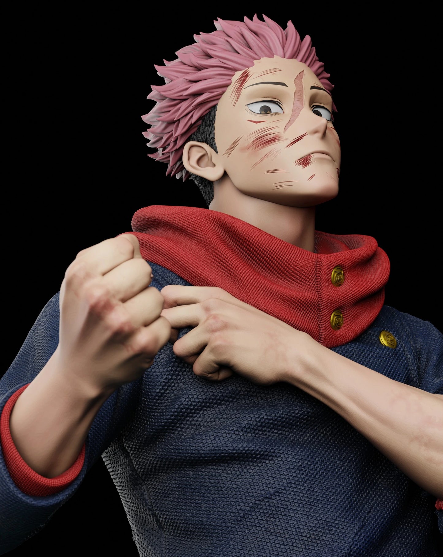 Preventa Resina Itadori Yuji Figura Jujutsu Kaisen Zenkai  Estudio