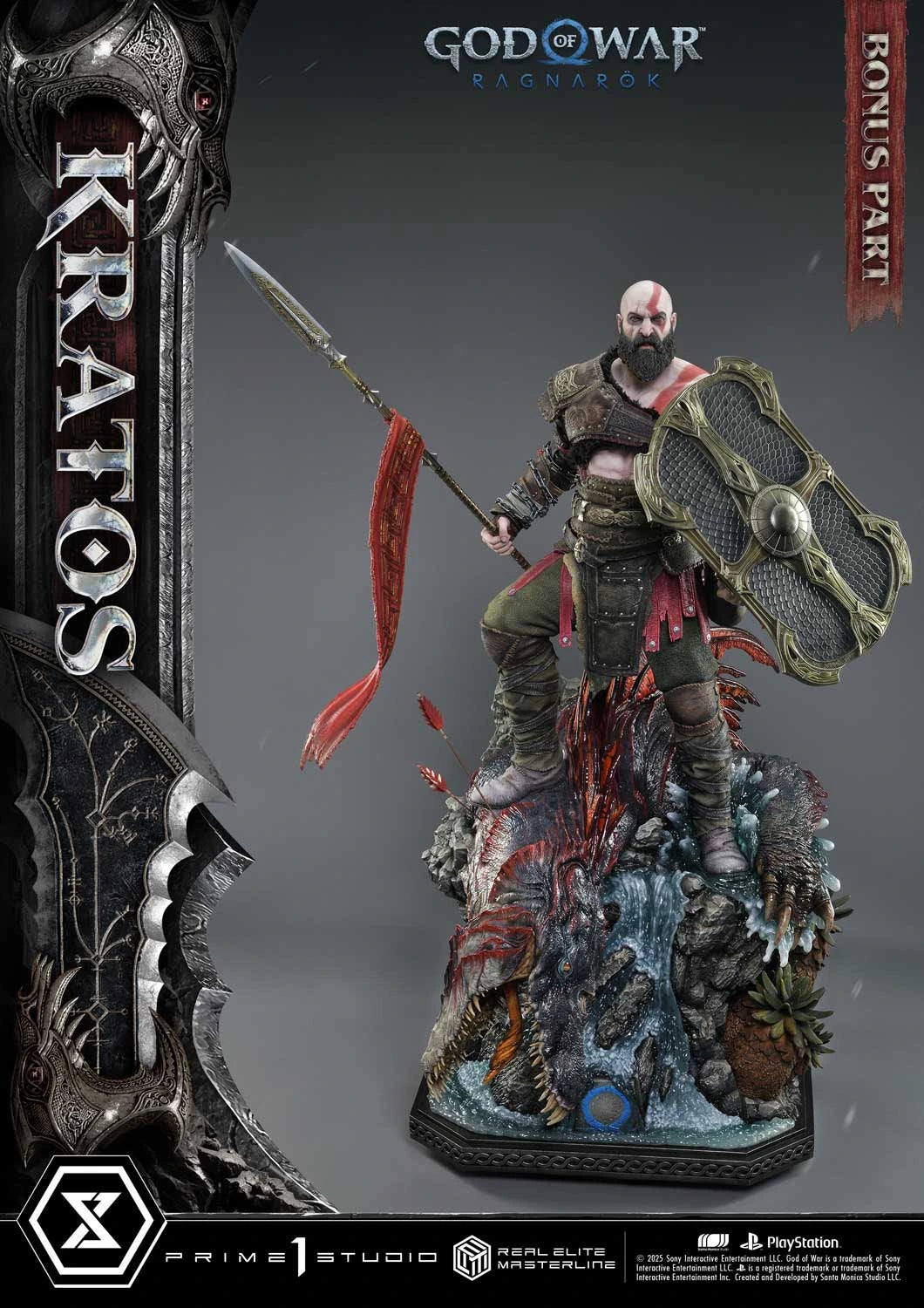 Preventa Resina Kratos Figura God of War "Ragnarok" Prime 1 (Licencia) Estudio