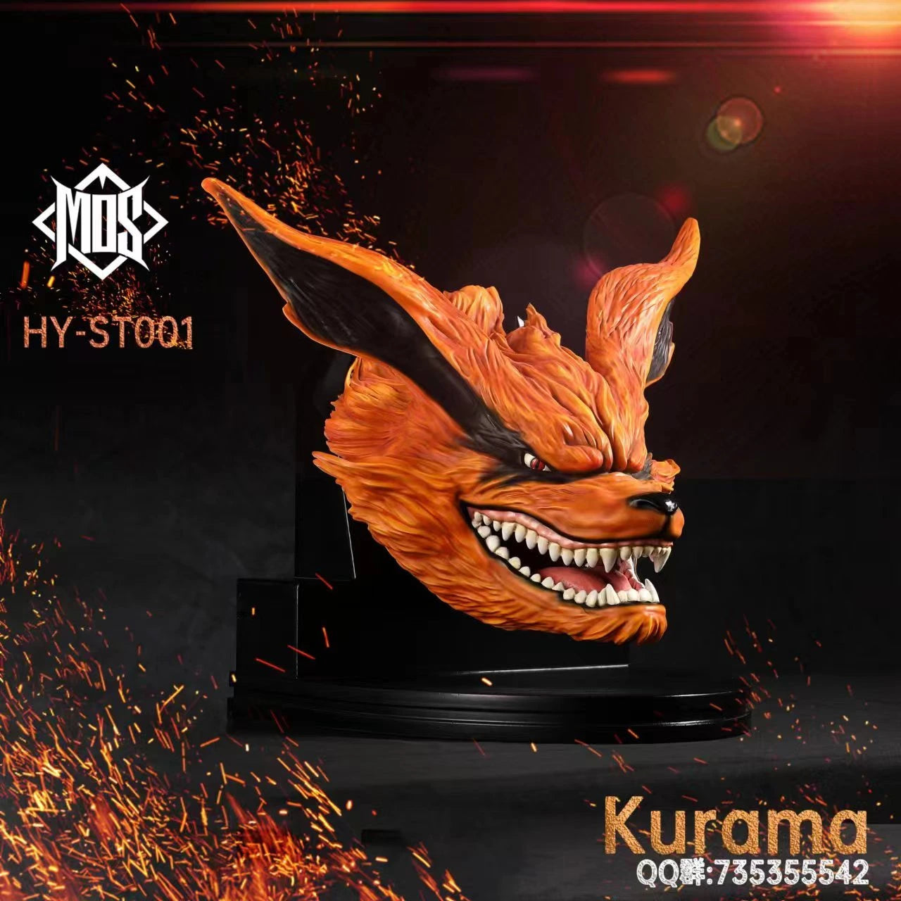 Preventa Resina Kurama Figura Naruto MOS Estudio