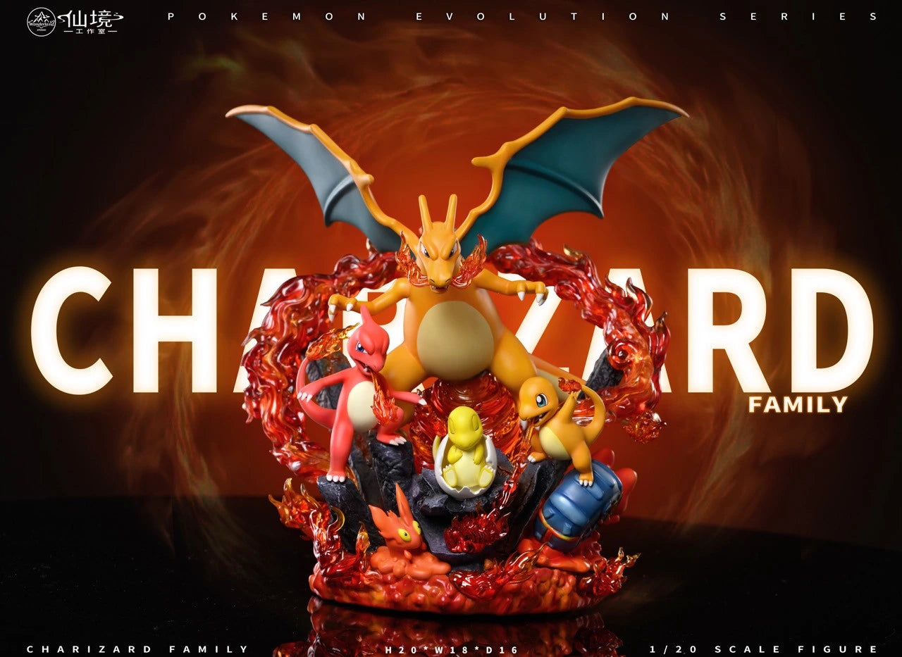 Preventa Resina Charizard Figura Pokemon Wonderland Estudio