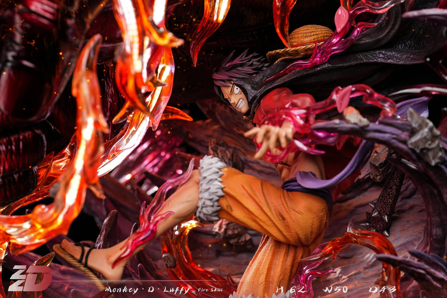 Preventa Resina Luffy Red Roc Figura One Piece ZZDD Estudio