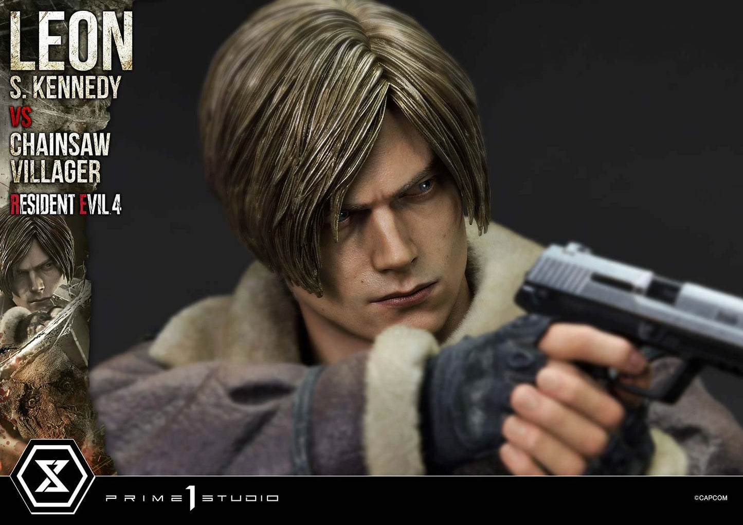 Preventa Resina Leon S. kennedy vs Doctor Salvador Figura Resident Evil 4 Prime 1 (Licencia) Estudio