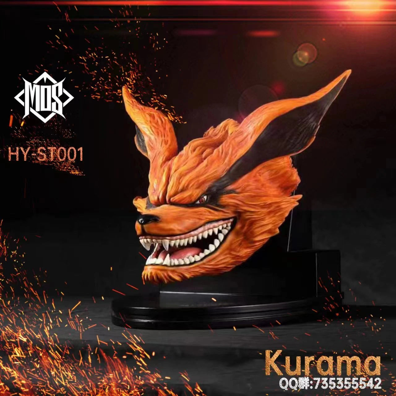 Preventa Resina Kurama Figura Naruto MOS Estudio