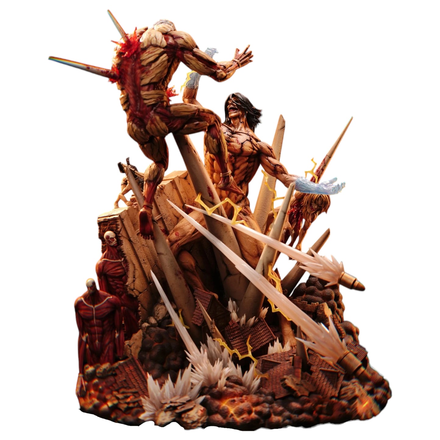 Preventa Resina Titan de Ataque vs Titan de Armadura Figura Attack On Titan ZaoHua Estudio