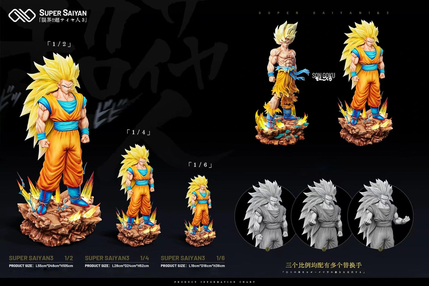 Preventa Resina Goku SSJ3 Figura Dragon Ball Infinity Estudio