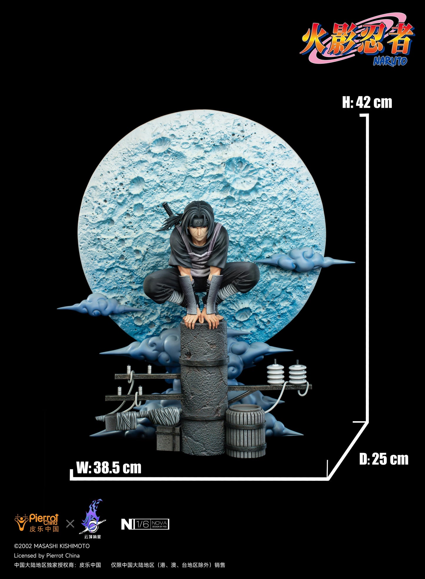 Preventa Resina Uchiha Itachi Figura Naruto Pickstar Estudio