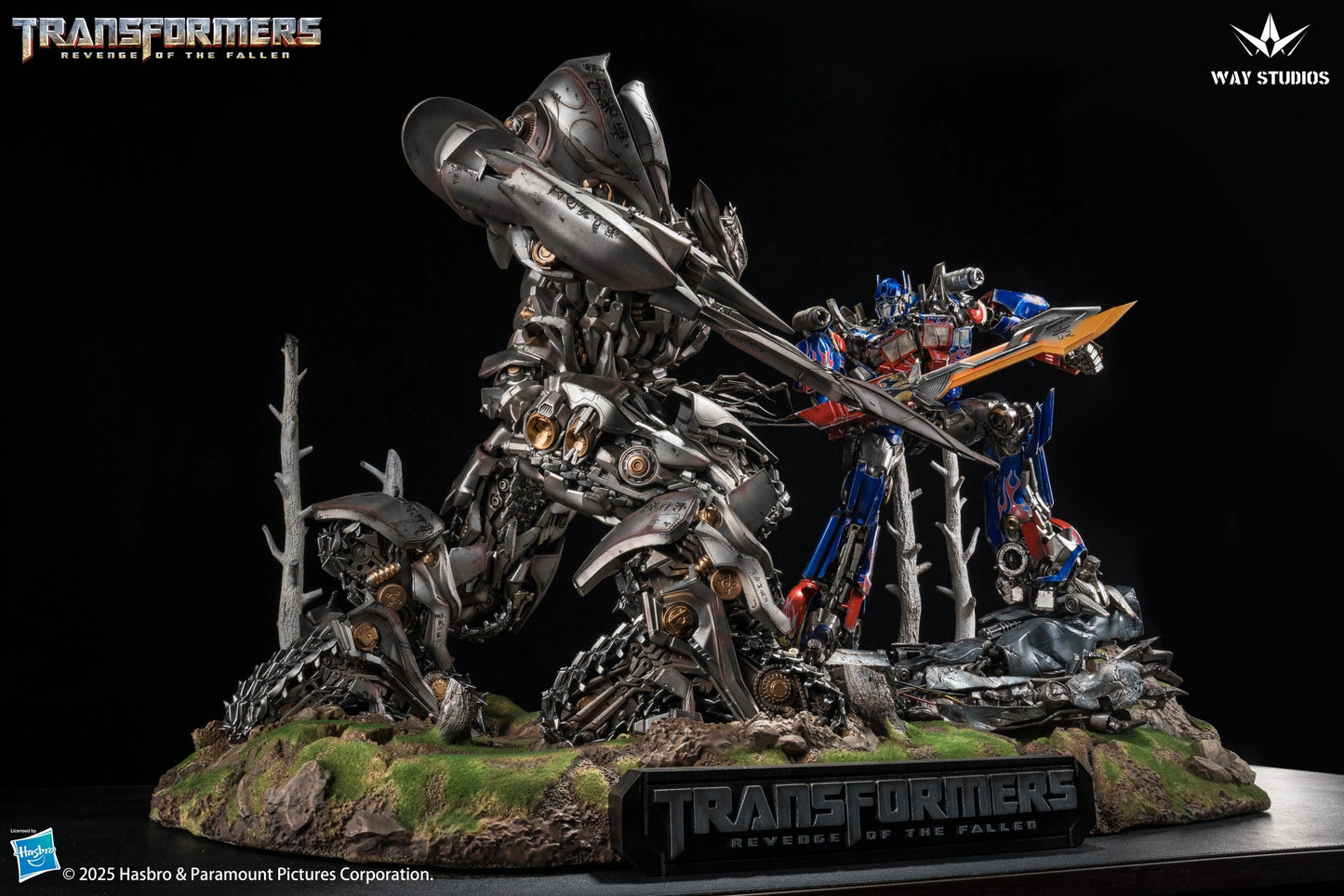 Preventa Resina Optimus Prime vs Megatron Figura Transformers: La venganza de los caídos Way (Licencia) Estudio