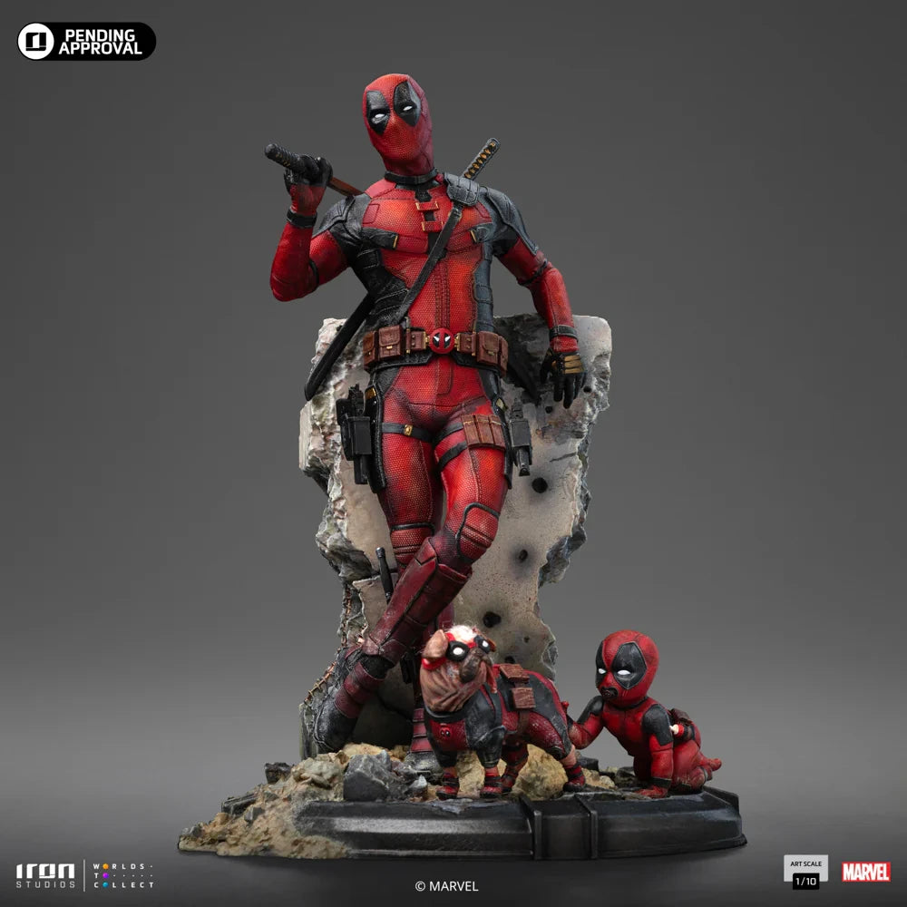 Preventa Resina Deadpool Figura Deadpool & Wolverine Iron (Licencia) Estudio