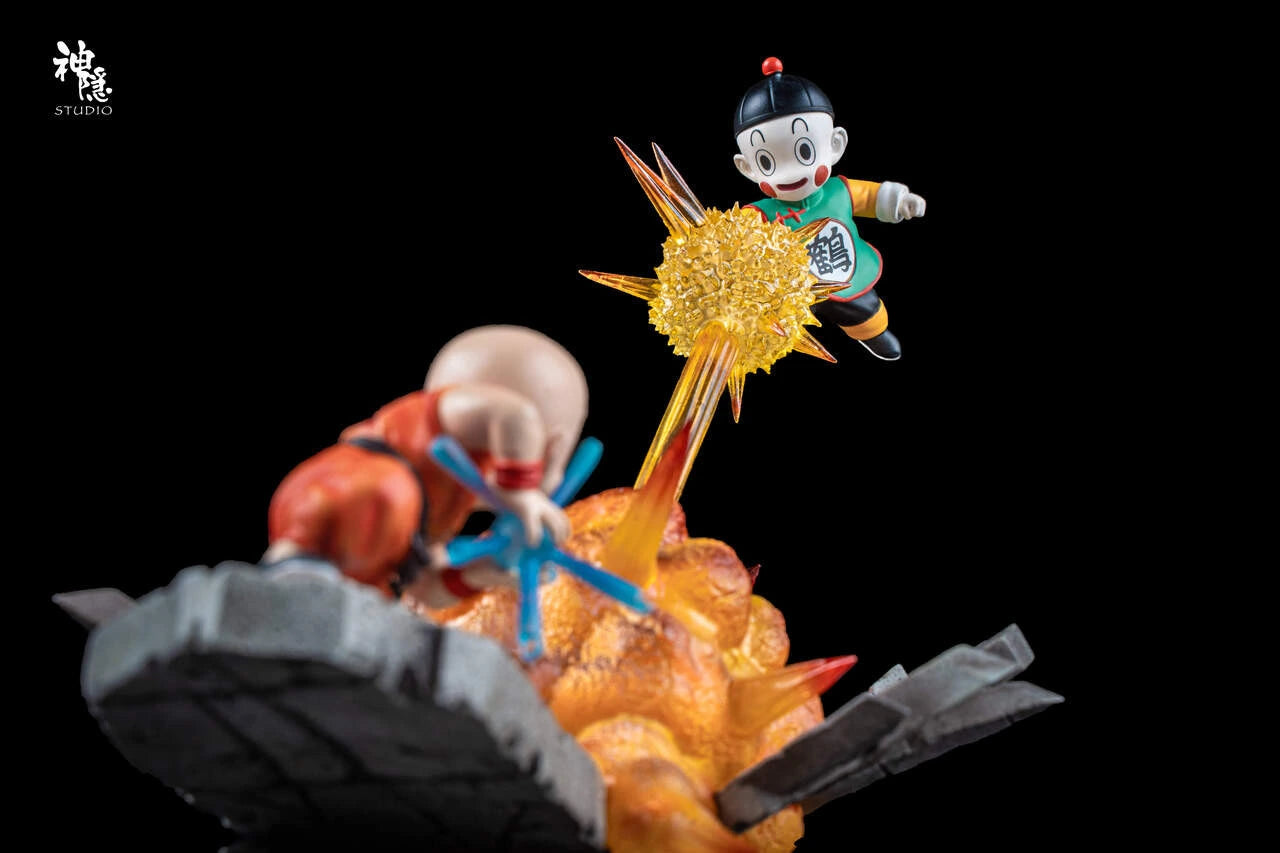 Preventa Resina Krilin vs Chaoz Figura Dragon Ball SheYin Estudio