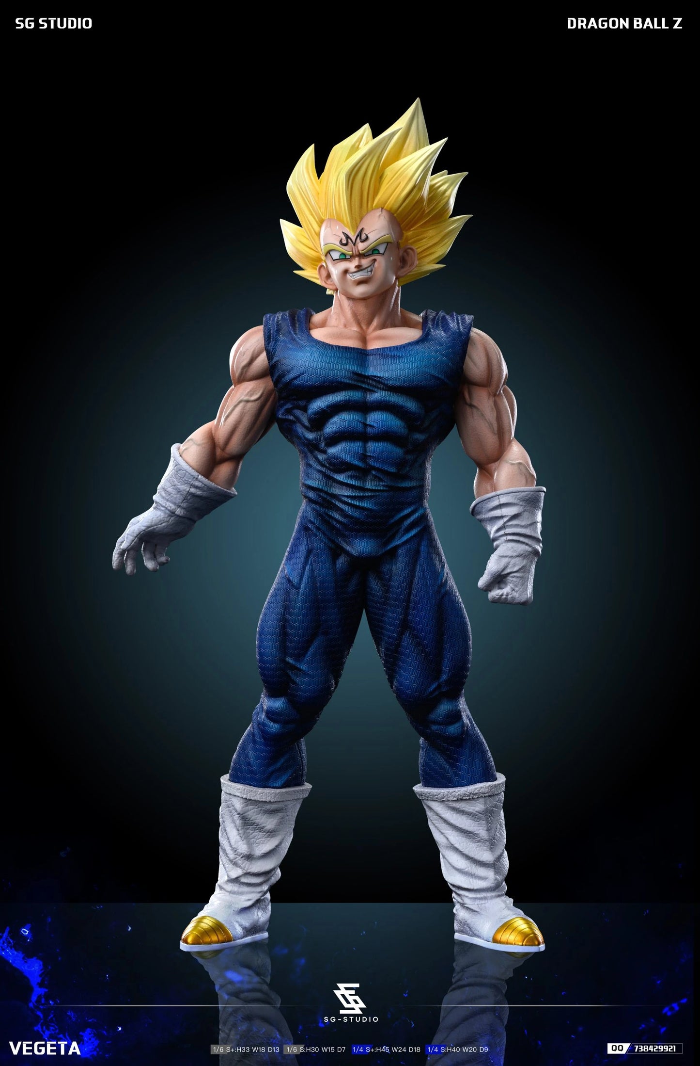 Preventa Resina Majin Vegeta Figura Dragon Ball SG Estudio