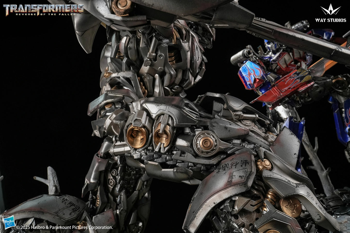 Preventa Resina Optimus Prime vs Megatron Figura Transformers: La venganza de los caídos Way (Licencia) Estudio