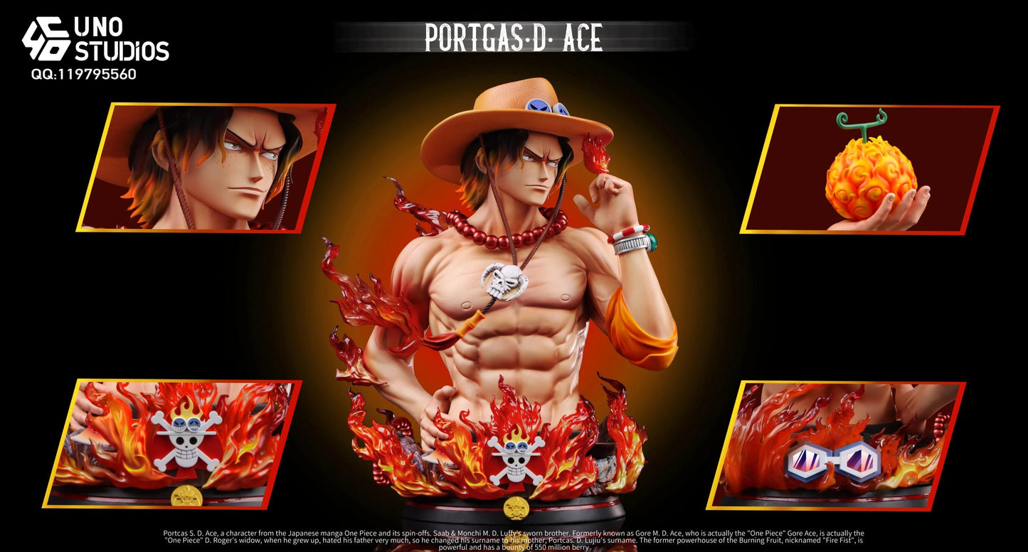 Preventa Resina Portgas D. Ace Figura One Piece UNO Estudio