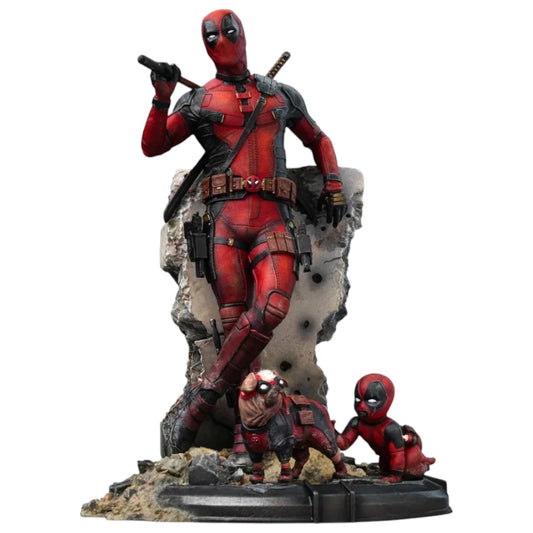 Preventa Resina Deadpool Figura Deadpool & Wolverine Iron (Licencia) Estudio