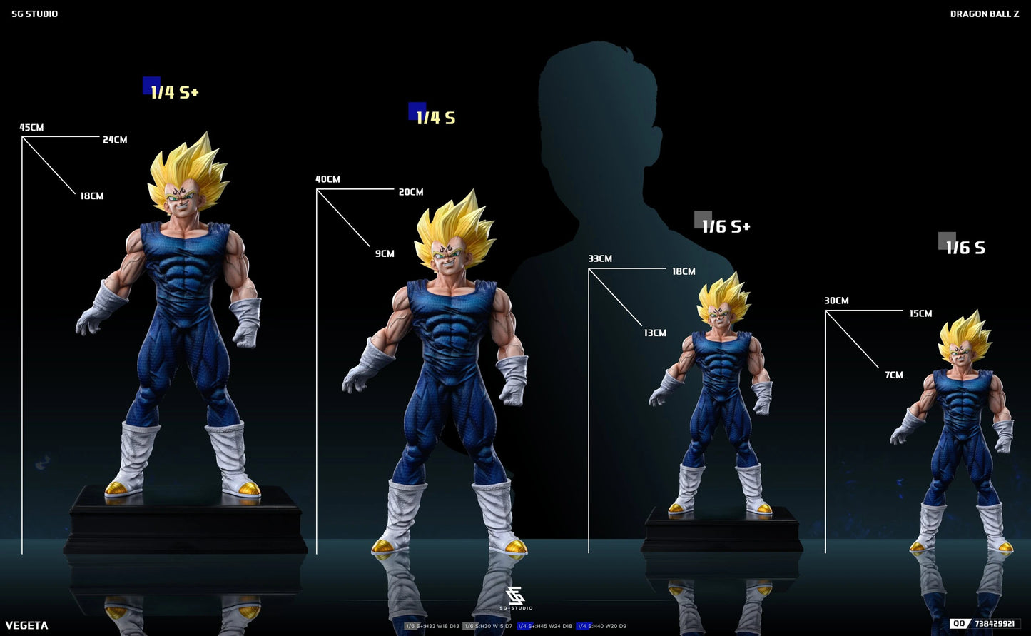 Preventa Resina Majin Vegeta Figura Dragon Ball SG Estudio