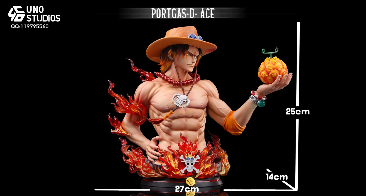 Preventa Resina Portgas D. Ace Figura One Piece UNO Estudio