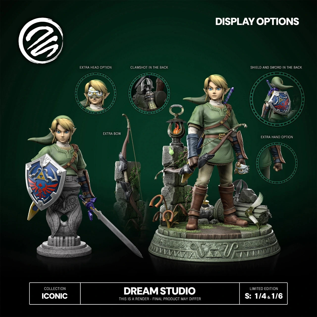 Preventa Resina Link Figura The Legend Of Zelda Dream  Estudio